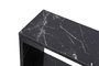 Hanah Home Mesa Auxiliar Life Negro Marble 60x60x20 cm Tablero Melamina Estante 27 cm
